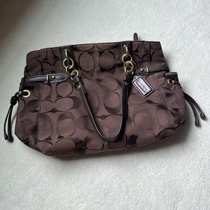 Coach Canvas Shoulder Bag